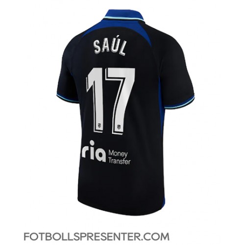 Atletico Madrid Saul Niguez #17 Borta Matchtröja 2022-23 Kortärmad Atletico Madrid Saul Niguez #17 Borta Matchtröja 2022-23 Kortärmad